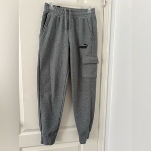 Puma Charcoal Cargo Joggers